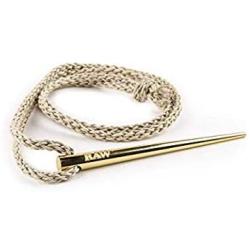 RAW Rolling Papers Gold Poker with Woven Natural Hemp Necklace
