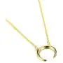 Crescent Moon Necklace Double Horn Pendant | 925 Sterling Silver Crescent Moon Necklace Double Horn Pendant | 925 Sterling Silver