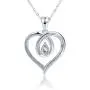 FVELOVE Infinity Heart Pendant Necklace for Women I Love You to The Moon and Back