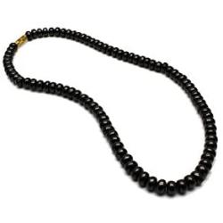 Karelian Heritage Shungite Beaded Necklace Chakra Balancing Vibrational Healing