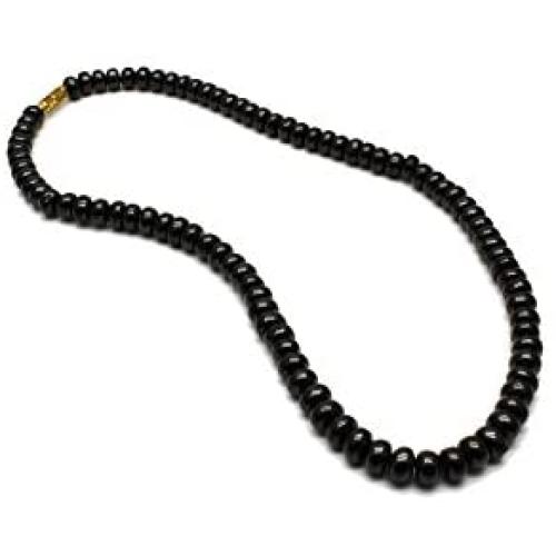 Karelian Heritage Shungite Beaded Necklace Chakra Balancing Vibrational Healing