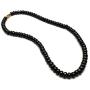 Karelian Heritage Shungite Beaded Necklace Chakra Balancing Vibrational Healing