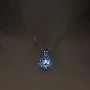Luminous Lotus Pendant Necklace, Hollow Flower Lockets Necklace