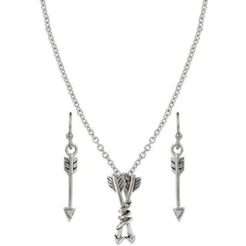 Montana Silversmiths Wanderer Double Arrow Jewelry Set
