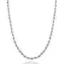 Miabella Solid 925 Sterling Silver Italian 2mm, 3mm Diamond-Cut Braided Rope Chain Necklace for Men Women Made in Italy 16, 18, 20, 22, 24, 26, 28, 30 Inch Miabella Solid 925 Sterling Silver Italian 2mm, 3mm Diamond-Cut Braided Rope Chain Necklace for Men Women Made in Italy 16, 18, 20, 22, 24, 26, 28, 30 Inch