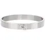 Steel by Design Stainless Steel Crystal Initial Bangle Bracelet from (R) Jewelry Steel by Design Stainless Steel Crystal Initial Bangle Bracelet from (R) Jewelry
