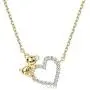 Sllaiss 14K Gold Plated S925 Necklace Koala Bear Heart Pendant Necklace with Austria Crystals Cute Animal Fine Jewelry Gift Sllaiss 14K Gold Plated S925 Necklace Koala Bear Heart Pendant Necklace with Austria Crystals Cute Animal Fine Jewelry Gift