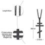 VNOX Stainless Steel Religious Russian Orthodox Cross Pendant Necklace for Men Women