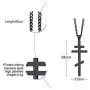 VNOX Stainless Steel Religious Russian Orthodox Cross Pendant Necklace for Men Women VNOX Stainless Steel Religious Russian Orthodox Cross Pendant Necklace for Men Women
