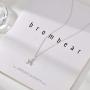 POPKIMI Sterling Silver 26 Letter Alphabet Necklace Jewelry for Women Gift
