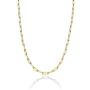 Miabella Solid 18K Gold Over Sterling Silver Italian 2.5mm Paperclip Link Chain Necklace for Women Men, 16, 18, 20, 22, 24, 26, 30 Inch 925 Made in Italy