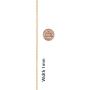 Lifetime Jewelry 1mm Rope Chain Bracelet for Women & Men 24k Real Gold Plated