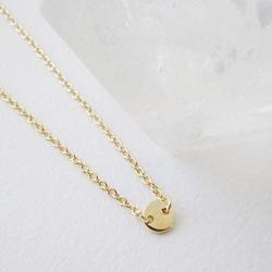 HONEYCAT Little Moon Charm Necklace in Gold, Rose Gold, or Silver | Minimalist, Delicate Jewelry