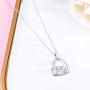 ZGBY Elephant Mother Daughter Necklace Gifts 925 Sterling Silver Love You More Lucky Elephant Necklace Cute Jewelry for Women Girls