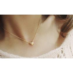 YINLIN Simple Mini Dainty Cute Love Heart Pendant Nwcklace For Women Girls(