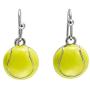 GIMMEDAT Tennis Ball Enamel Dangle Earrings Player Jewelry Woman Girl Gift