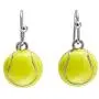 GIMMEDAT Tennis Ball Enamel Dangle Earrings Player Jewelry Woman Girl Gift