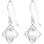 AUBE JEWELRY Hypoallergenic 925 Sterling Silver Celtic Open Knot Opal Earrings, Dangle Earrings for Women