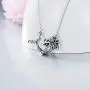 RMREWY Mermaid Necklace 925 Sterling Silver Sea Mermaid Vintage Bohemia Oxidized Pendant Necklace Birthday Gift for Women Mother or Daughter