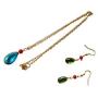 WOSHOW Howls Moving Castle Hauru no ugoku Shiro Cosplay Howl Costume Earrings Necklace Cosplay Props Accessories