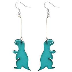 Cute Acrylic Dinosaur Dangle Earrings Drop Earrings Jewelry Gift for Women and Girl