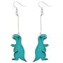 Cute Acrylic Dinosaur Dangle Earrings Drop Earrings Jewelry Gift for Women and Girl