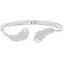 SWAROVSKI Womens Nice Bangle Bracelet Collection, Rhodium Finish, Clear Crystals