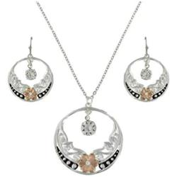Montana Silversmiths Evening Stars Wild Rose Jewelry Set