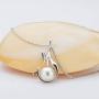 Pearl Necklace Mermaid Deer Elk Horn Antler Star Shaped Freshwater Cultured White Pearl Pendant with Silver Chain Jewelry Gifts for Women Girls