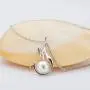 Pearl Necklace Mermaid Deer Elk Horn Antler Star Shaped Freshwater Cultured White Pearl Pendant with Silver Chain Jewelry Gifts for Women Girls
