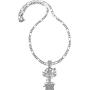 GWOOD Riddle Box Pendant 24 Inch Necklace with Silver Color 5mm Figaro Style Chain