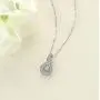 Dancing Diamond''Forever Love'' Two-Hearts Pendant Necklace in 925 Sterling Silver by Parade of Jewels (1/4 ct.tw.), 18'' Dancing Diamond''Forever Love'' Two-Hearts Pendant Necklace in 925 Sterling Silver by Parade of Jewels (1/4 ct.tw.), 18''
