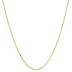 Verona Jewelers Sterling Silver 1MM- 2.5MM Italian Solid Round Snake Chain Necklace-Sterling Silver Gold Chain for Pendants, Magic Flexible Snake Chain, Gold Over Sterling Silver Necklace
