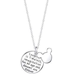 Luvalti “Laughter is Timeless, Imagination has no Age, and Dreams are Forever” Necklace - Round Pendant Necklace - Makes The Perfect