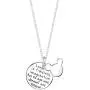 Luvalti “Laughter is Timeless, Imagination has no Age, and Dreams are Forever” Necklace - Round Pendant Necklace - Makes The Perfect