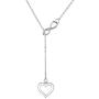 Infinite Love Necklace - 925 Sterling Silver Love Heart Womens Necklace Jewelry, Forever Love Pendant Endless love Necklace Christmas and Valentines Day Jewelry Birthday Gift for Girls and Women
