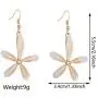 ZRosse 2 Pairs Sparkly Chic Charm Crystal Flower Dangle Drop Earrings Sets for Women Girls Statement Rhinestone Earrings Jewelry Gifts