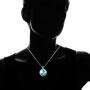 RINHOO Magical Fairy Glow in The Dark Moon Bead Chain Pendant Necklace White Gold Plated