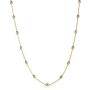 Sterling Silver Station Oval Bead Necklace for Women Teen Girls- 925 Station Necklace, 925 Silver Jewelry, Sterling Silver Necklace 10-36 Inch, Silver, Gold, Rose Gold