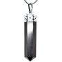 Zenergy Gems Charged Natural Himalayan Gemstone Crystal Perfect Pendant + 20'' Silver Chain + Selenite Charging Heart [Included]