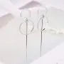 Geometric Double Circle Hoop Dangle Earrings Simple 8 Infinity Knot Bar Tassel Drop Earrings for Women Jewelry Geometric Double Circle Hoop Dangle Earrings Simple 8 Infinity Knot Bar Tassel Drop Earrings for Women Jewelry