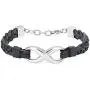 mingkejw Cremation Jewelry for Ashes Infinite Love Urn Bracelet Made of Genuine Leather for Ashes