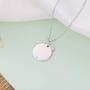 DAOCHONG S925 Sterling Silver Mom Grandma Necklace Pendant from Granddaughter Grandson