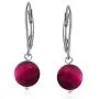 Basic 8MM Gemstone Round Bead Ball Drop Dangle Earrings For Women Teen Leverback Sterling Silver Birthstones More Colors Basic 8MM Gemstone Round Bead Ball Drop Dangle Earrings For Women Teen Leverback Sterling Silver Birthstones More Colors