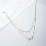 ZMNNOPPAB Layered Necklace for Women, Dainty Choker with Birth Year Necklace