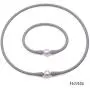 JYX JEWELRY Pearl Necklace Bracelet Set Special 11-11.5mm Pearl Silicone Necklace and Bracelet JYX JEWELRY Pearl Necklace Bracelet Set Special 11-11.5mm Pearl Silicone Necklace and Bracelet