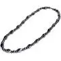 Twist Hematite Choker Necklace,Magnetic Therapy Stone Beads Jewelry for Men (Black-45cm) Twist Hematite Choker Necklace,Magnetic Therapy Stone Beads Jewelry for Men (Black-45cm)
