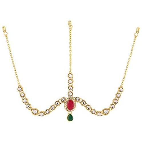 Efulgenz Indian Bollywood Vintage Gold Plated Mang Tikka Crystal Pearl Head Chain Bridal Wedding Jewelry Hair Accessories Efulgenz Indian Bollywood Vintage Gold Plated Mang Tikka Crystal Pearl Head Chain Bridal Wedding Jewelry Hair Accessories