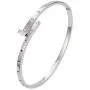 Classic Jewelry Nail Love Stainless Steel Bangles Bracelets for Women, White ,IPG,IPRose Gold Classic Jewelry Nail Love Stainless Steel Bangles Bracelets for Women, White ,IPG,IPRose Gold