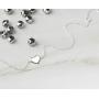 AUBE JEWELRY Hypoallergenic 925 Sterling Silver Cute Dainty Heart Bracelet for Women